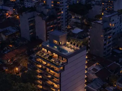 Departamento 2 ambientes con 2 baños