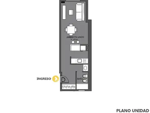 Venta departamento monoambiente | Lourdes Rosario