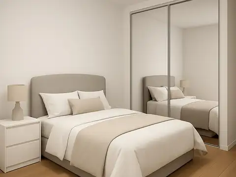 Departamento 2 ambientes con 1 baño