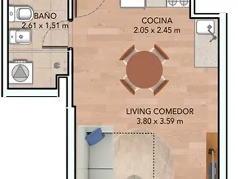 Departamento en Venta en La Blanqueada , USD 83.900