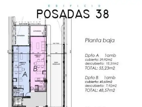 Departamento en Venta con 1 cocheras