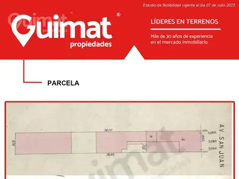 Terreno en Venta de 1296,0 m2