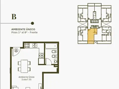 Departamento en Venta de 3 ambientes