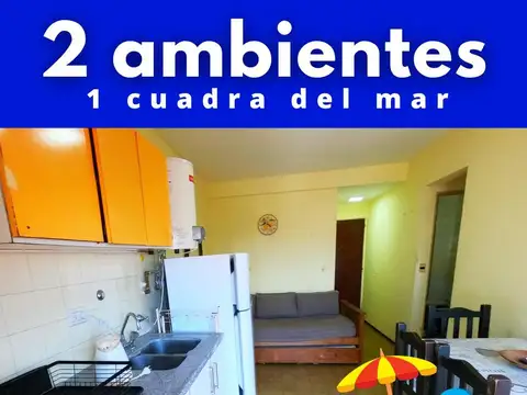 2 amb. gas natural, balcón. Disponible FEBRERO/ MARZO/ABRIL