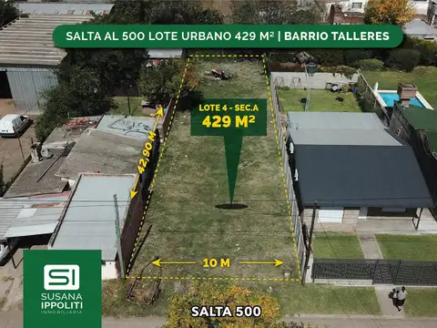 Importante terreno urbano con todos los servicios 429m2 en Venta en Roldán