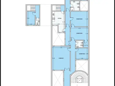 Departamento / Oficina / Consultorio - Av. Belgrano y Av. Entre Ríos  - 240m2