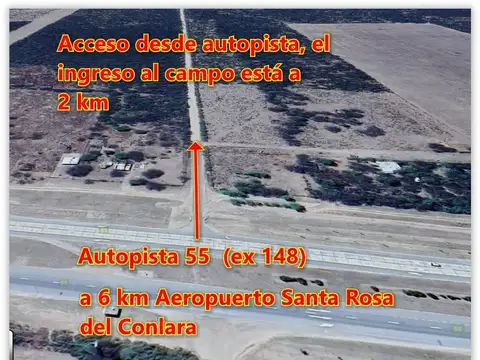 Campo 25 hs. a 8 km Aeropuerto Valle del Conlara