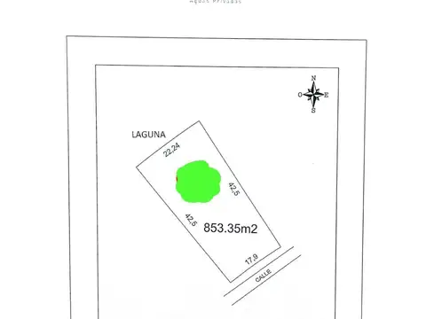 Terreno en Venta de 853,35 m2