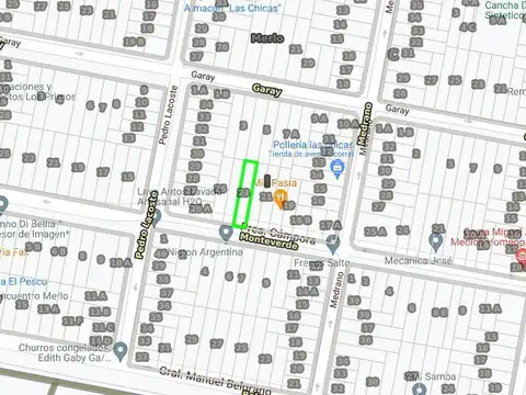 Terreno en Venta 8  mts Frente