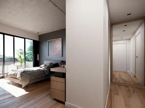 Departamento 2 ambientes con 1 baño