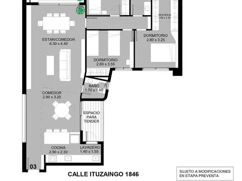 Departamento  en venta en Abasto, Rosario - 3 dormitorios c/ amenities.