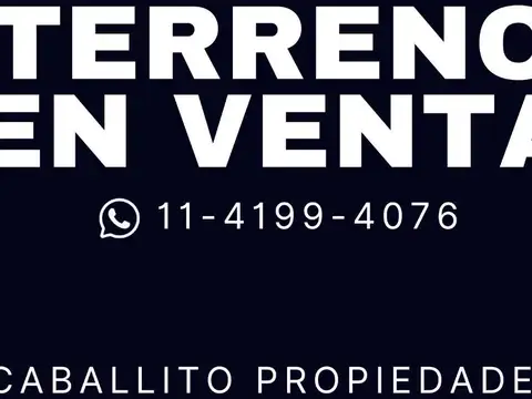 Terreno en Villa Crespo