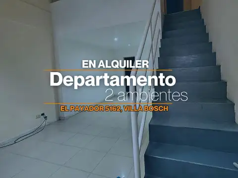DEPARTAMENTO 2 AMBIENTES EN ALQUILER TIPO LOFT EN VILLA BOSCH