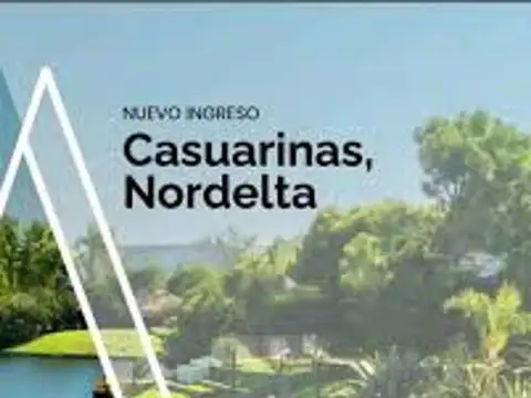 LOTE EN VENTA CASUARINAS NORDELTA AL AGUA FINANCIA