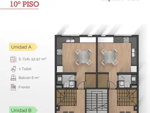 Departamento 3 ambientes con 1 baño