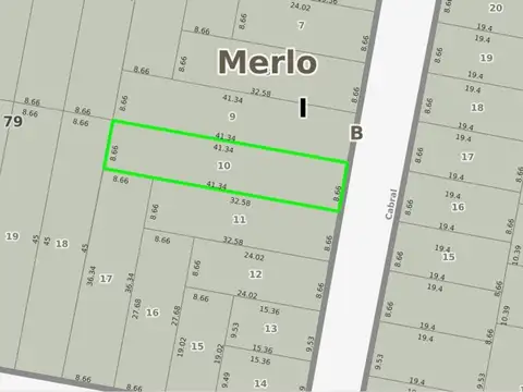 LOTE A LA VENTA EN SAN ANTONIO DE PADUA