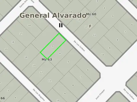 Lote de 600m2 en venta, Parquemar