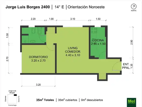 Jorge Luis Borges 2481 , Piso 14