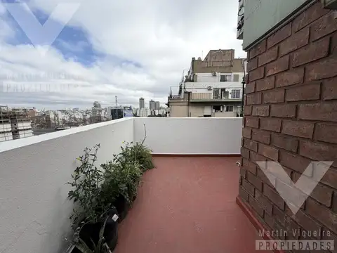 2 AMBIENTES EN PISO 13 CON GRAN BALCÓN TERRAZA Y VISTA ABIERTA