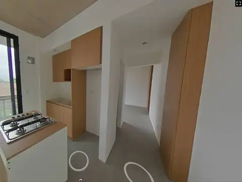 Departamento 2 ambientes con 2 baños