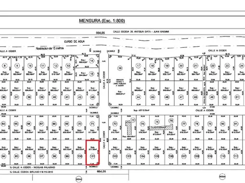 Lote en venta (N°101) | B° La Simonetta (Etapa N°1), Zona Chacras, El Cazador | CONTADO