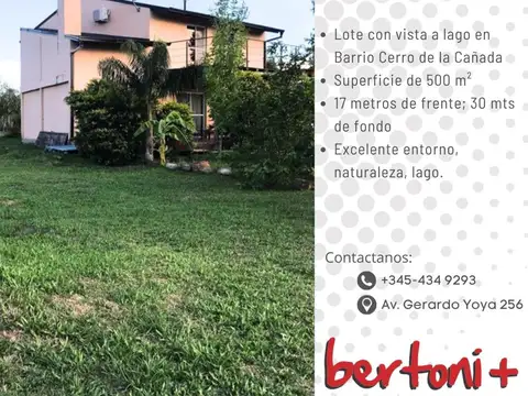 LOTE LAGO - CERRO DE LA CAÑADA