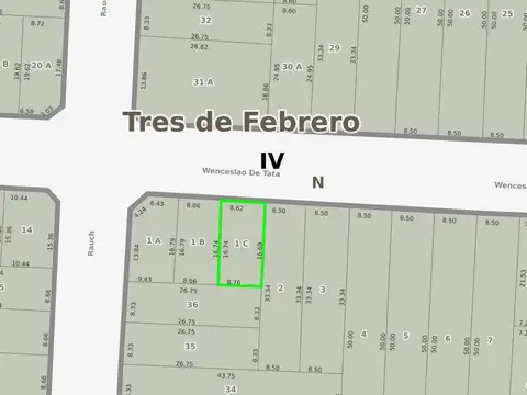 LOTE EN VENTA EN CASEROS IDEAL CONSTRUCTOR