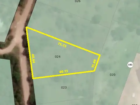 Lote con vista 2050m2 en Villa Giardino