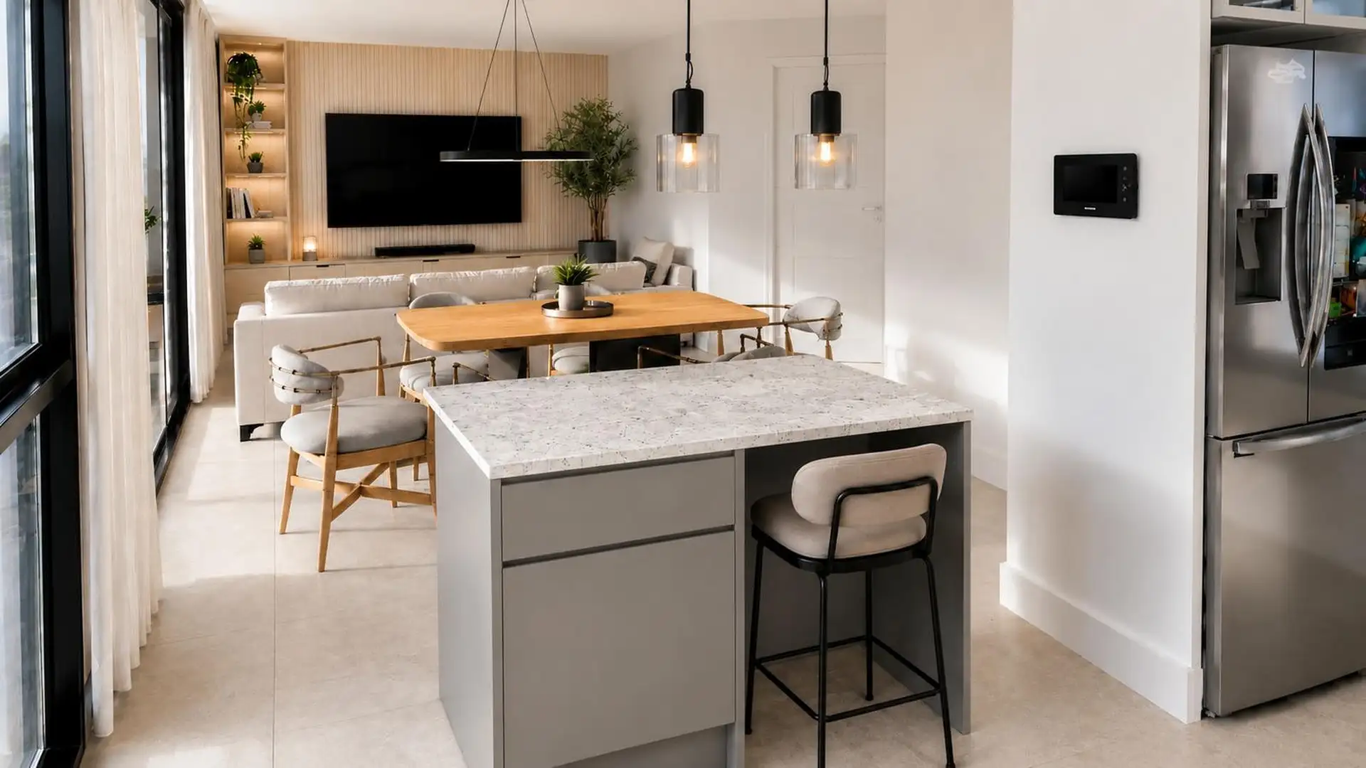 Depto 3 amb, 77m² con balcón — La Perla Sur