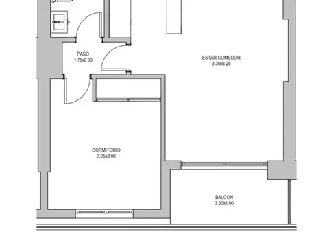 Departamento en Venta de 2 ambientes
