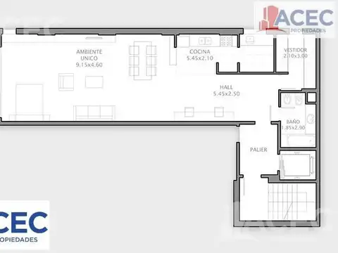 Departamento en Venta de Monoambiente