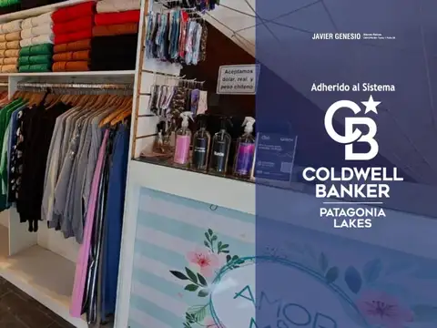 VENTA Fondo de Comercio Indumentaria y Accesorios Mobiliario y Mercadería Centro Villa La Angostura