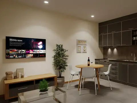 Departamento 2 ambientes con 1 baño