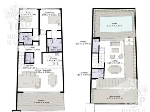 Departamento en Venta con 1 cocheras