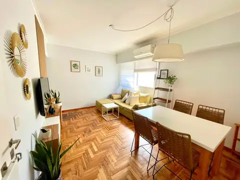 Alquiler temp. Dos ambientes.Belgrano. Equipado