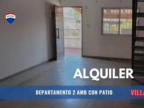 ALQUILER DEPTO 2 AMB CON PATIO - VILLA DOMINICO