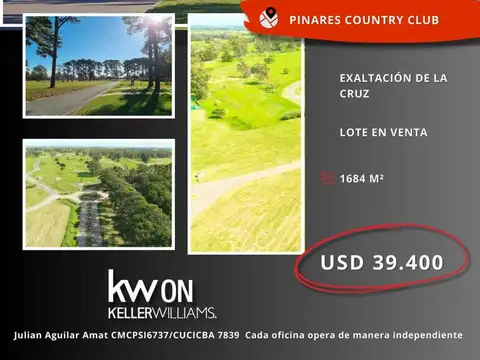Terreno en Venta en Los Pinares Country Club, Countries y Barrios Cerrados en Exaltacion de la Cruz