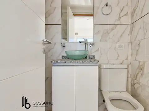 Departamento 2 ambientes con 2 baños