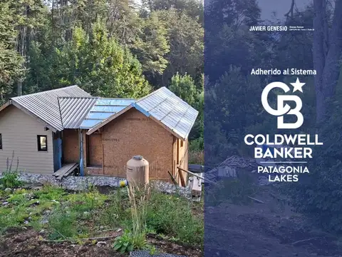 VENTA Casa en pozo - financiación - 2 dorm - 77m2 lote 365m2 con arroyo - Epulafquen V. la Angostura