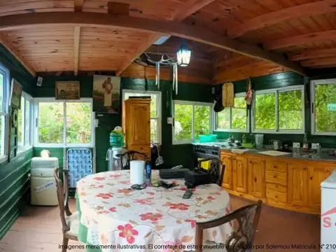 Casa 2 ambientes con 2 baños