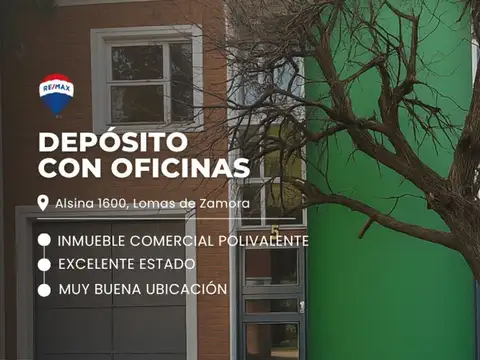 DEPÓSITO CON OFICINAS EN VENTA EN LOMAS DE ZAMORA