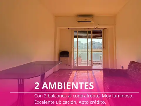 Venta - Departamento - 2 Ambientes - Almagro - 2 balcones