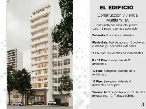 Departamento en Venta de 3 dormitorios