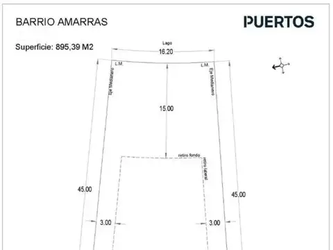 Venta Lote al agua en Puertos del Lago B Amarras