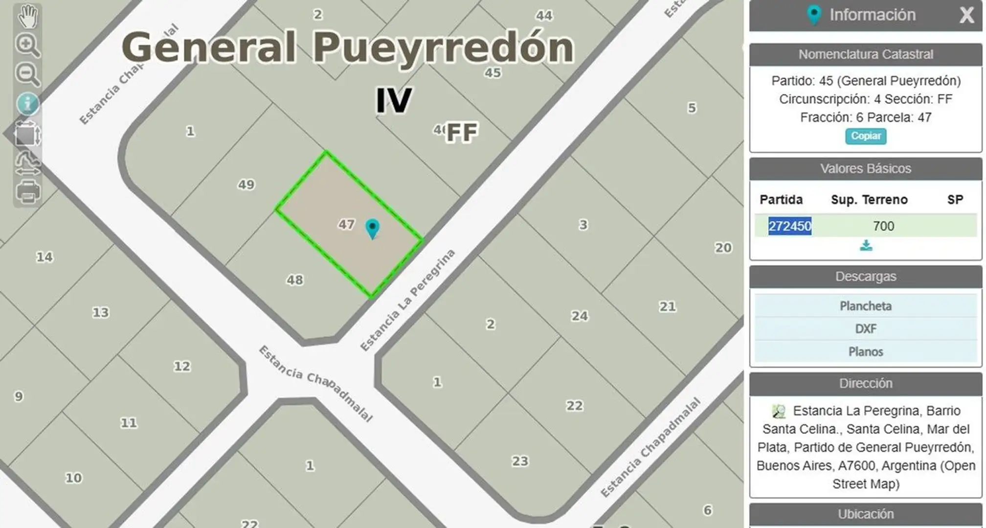 VENTA LOTE 700 MTR2 - SANTA CELINA