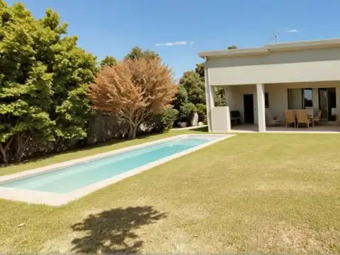 CASA 3 AMBIENTES EN PILAR DEL ESTE CON PILETA,GALERIA Y AMPLIO ESPACIO SEMICUBIERTO Y DESCUBIER...