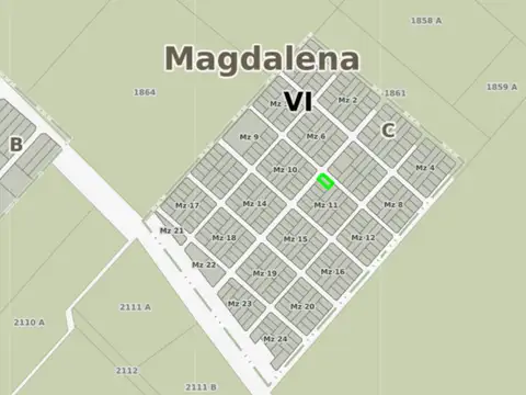 Terreno en Venta 36  mts Fondo