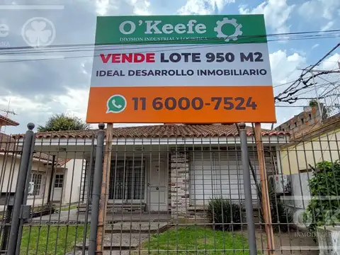 LOTE ideal para DESARROLLO INMOBILIARIO - Venta - Lote 950m2  - Berazategui Centro