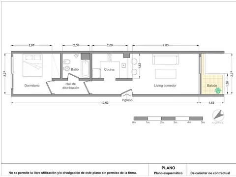 Departamento en Venta de 2 ambientes