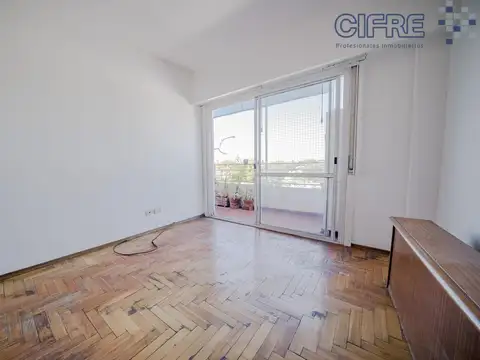 Departamento Apto Crédito de 3 ambientes con balcón al contra frente.